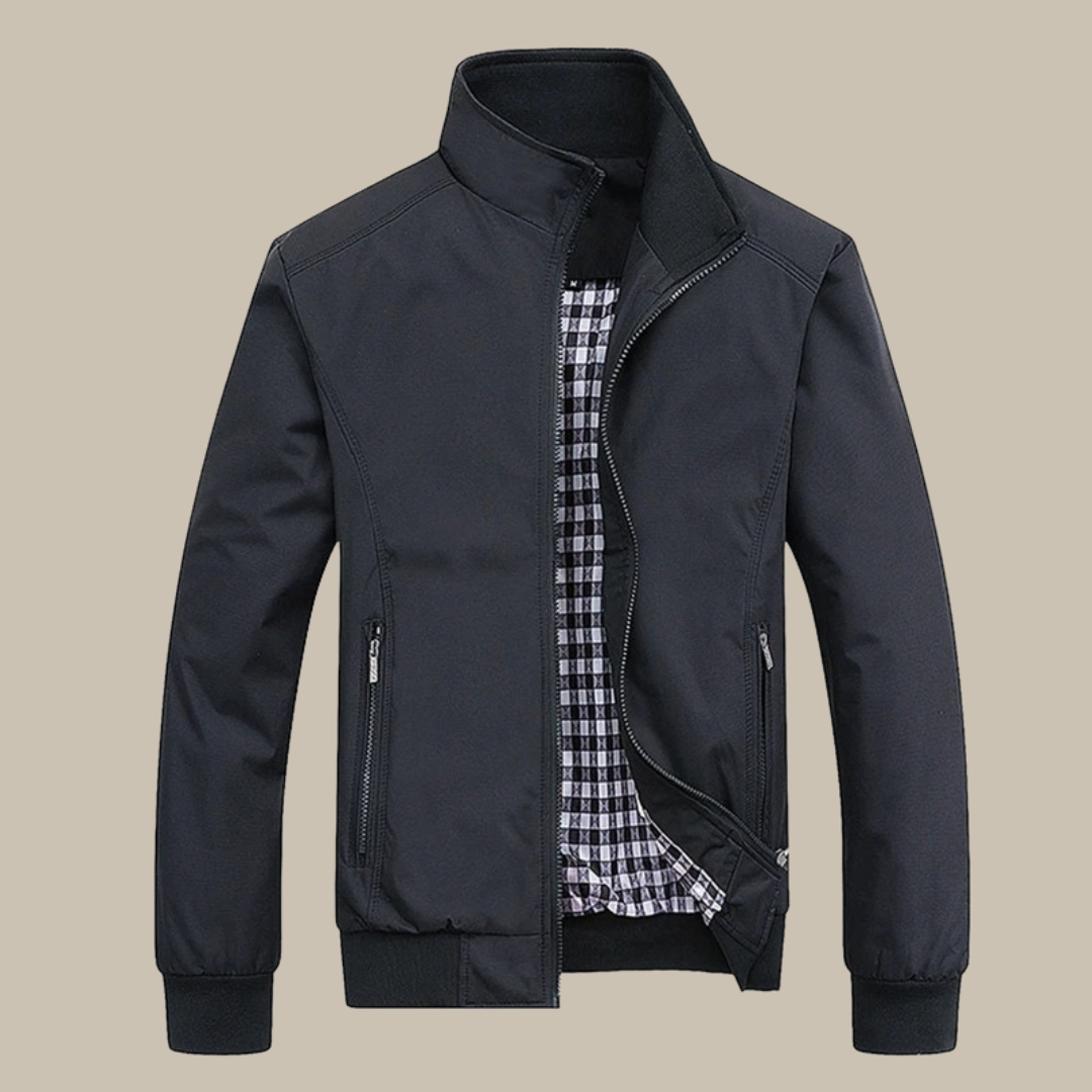Lorenzo – Herrenjacke aus Baumwolle mit Stehkragen für den Übergang