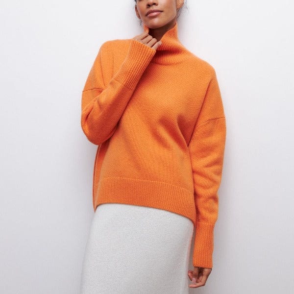 Isabelle - Damenpullover Wolle mit Rollkragen und Oversize-Schnitt