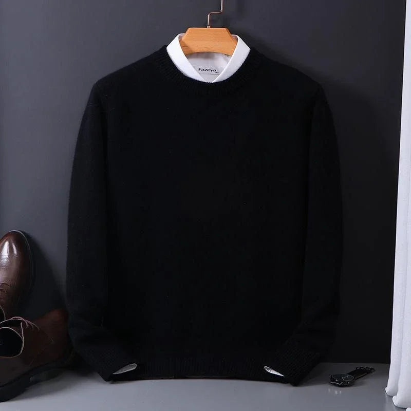 Matteo - Herren Feinstrickpullover mit Rundhalsausschnitt