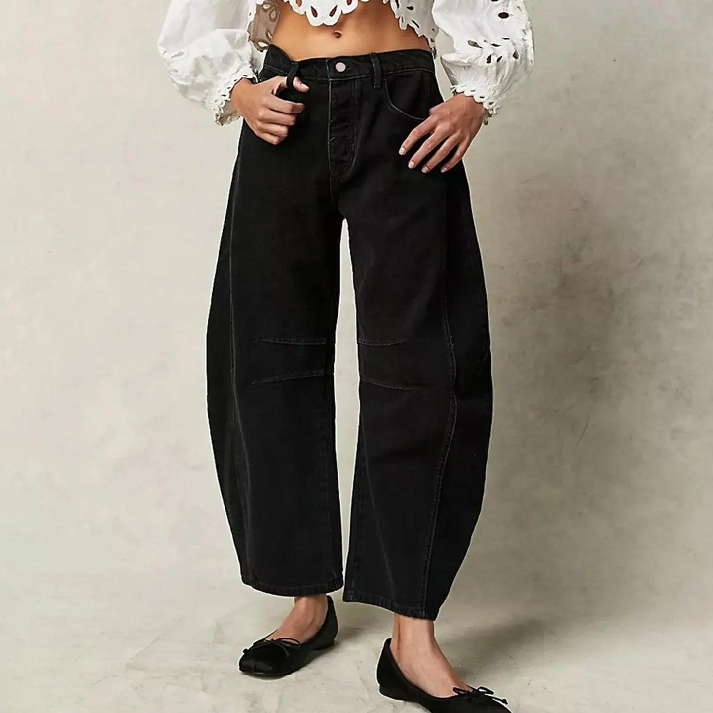 Mila – Weite High-Waist Jeans Damen