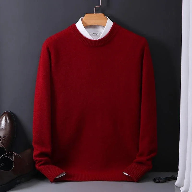 Matteo - Herren Feinstrickpullover mit Rundhalsausschnitt