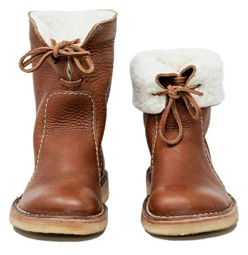 Sofia – Damenlederstiefel mit Fellfutter