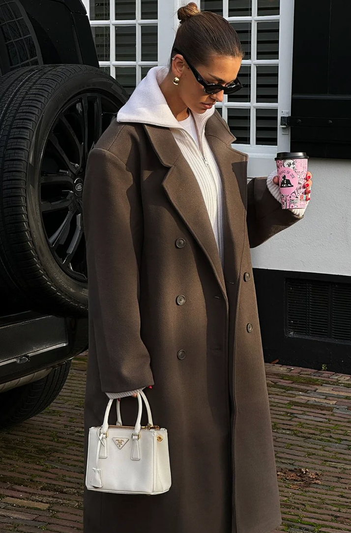 Amara - Damen Mantel oversize lang