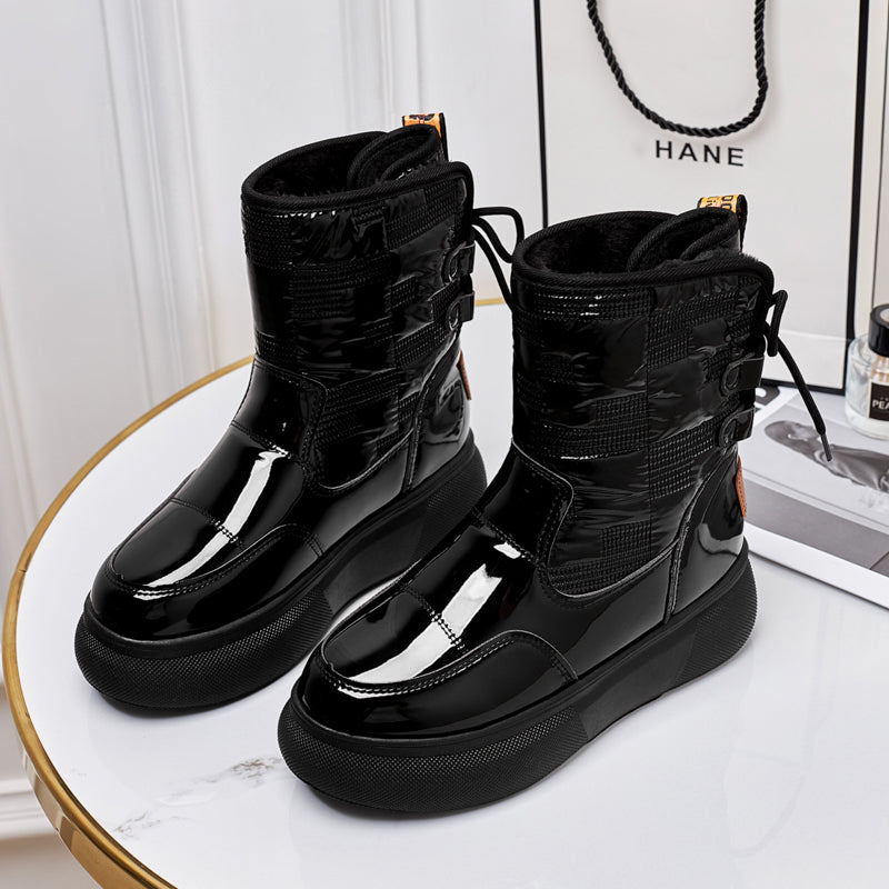 Lina - Warmer Damen Winterstiefel zum Schnüren