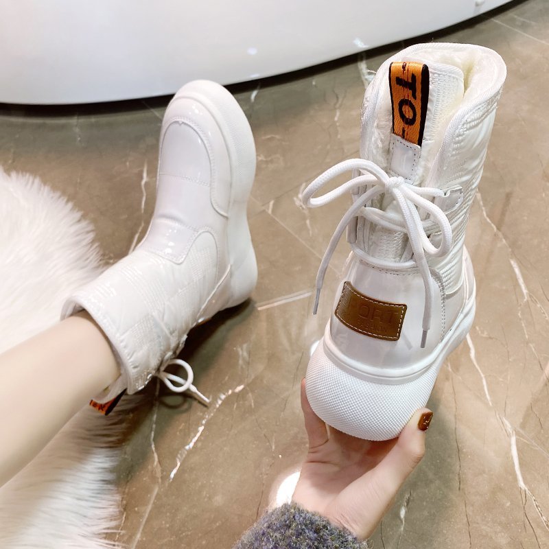 Lina - Warmer Damen Winterstiefel zum Schnüren