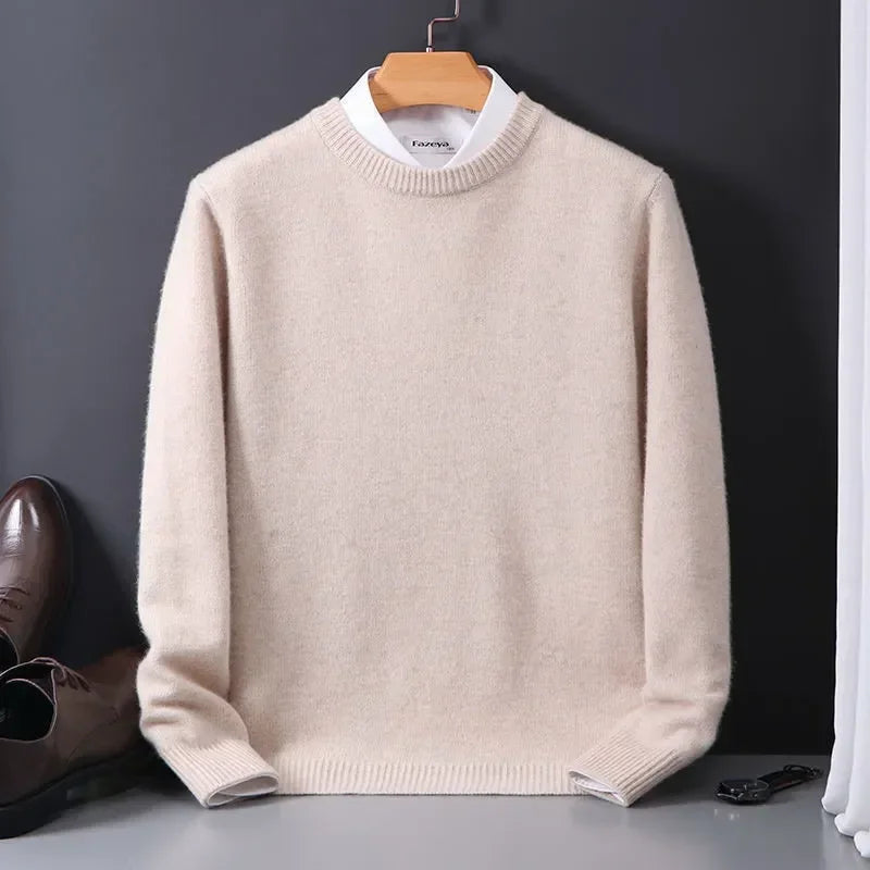 Matteo - Herren Feinstrickpullover mit Rundhalsausschnitt