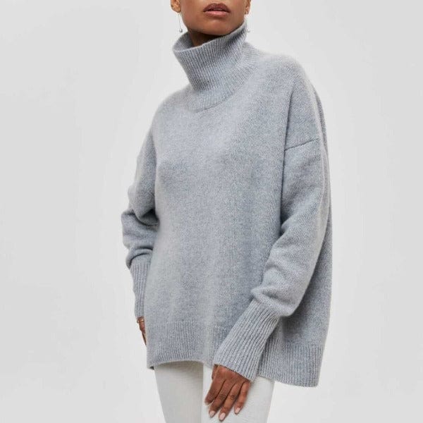 Isabelle - Damenpullover Wolle mit Rollkragen und Oversize-Schnitt