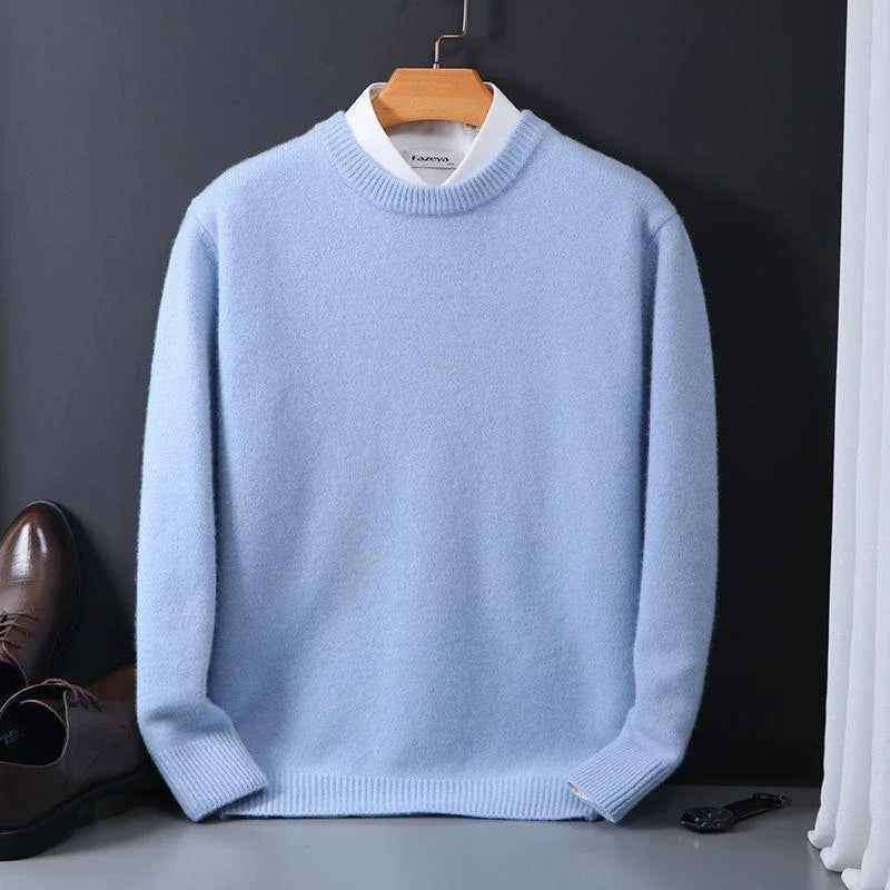 Matteo - Herren Feinstrickpullover mit Rundhalsausschnitt