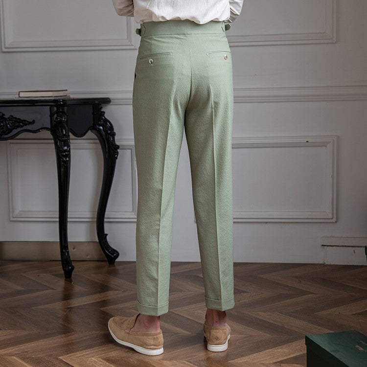 Lukas – Faltenhose mit hoher Taille für Herren