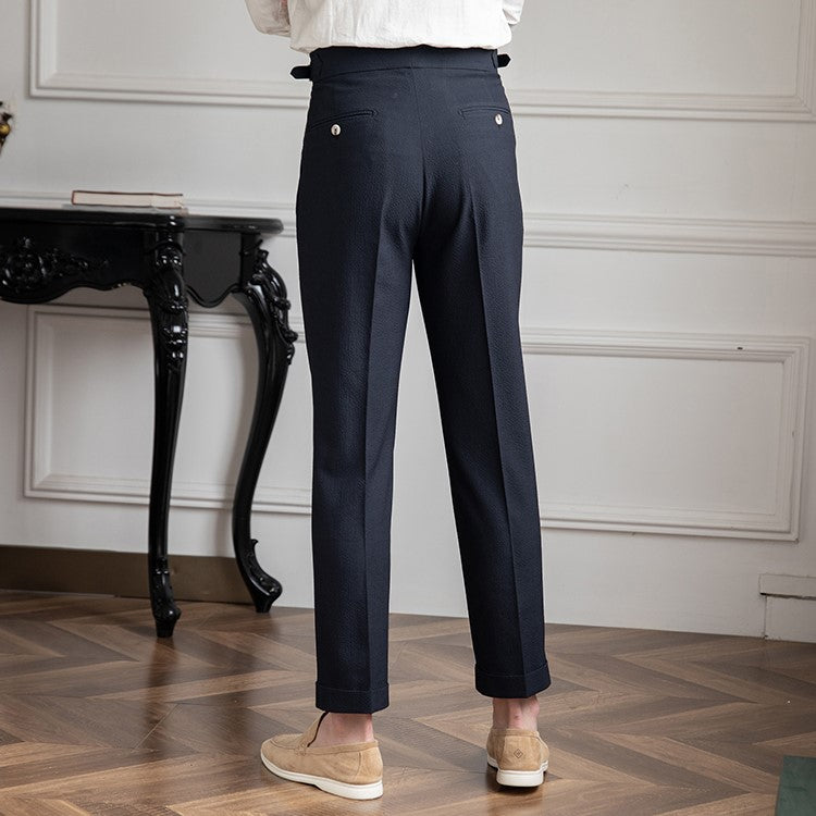 Lukas – Faltenhose mit hoher Taille für Herren