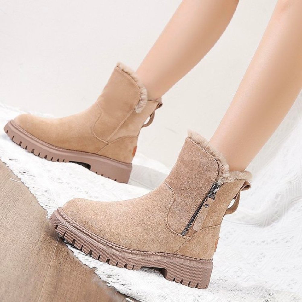 Naira – Damen Stiefeletten mit Warmfutter und Reißverschluss