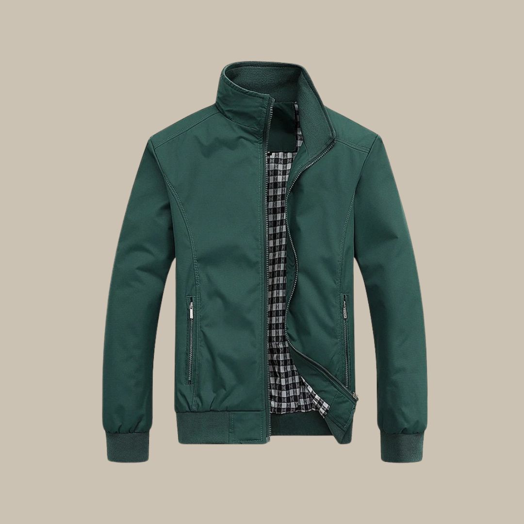 Lorenzo – Herrenjacke aus Baumwolle mit Stehkragen für den Übergang