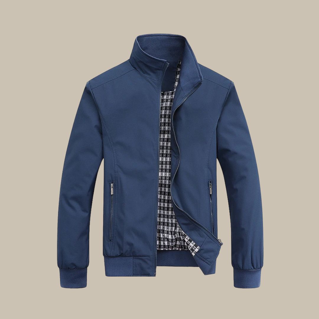 Lorenzo – Herrenjacke aus Baumwolle mit Stehkragen für den Übergang