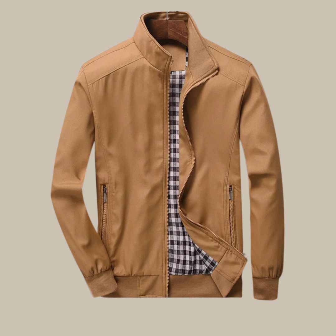 Lorenzo – Herrenjacke aus Baumwolle mit Stehkragen für den Übergang