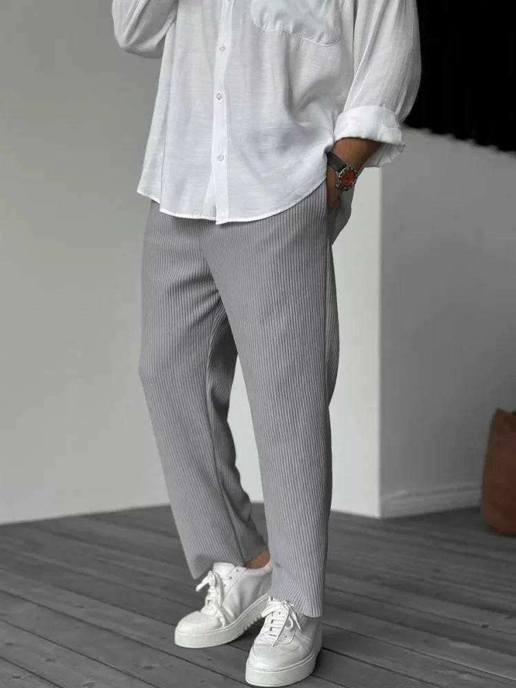 Leon – Plissee Freizeit Hose Herren