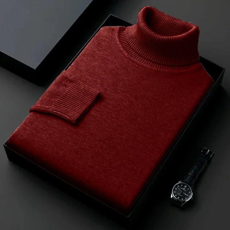 Adrian - Herren Rollkragenpullover mit Rippbündchen