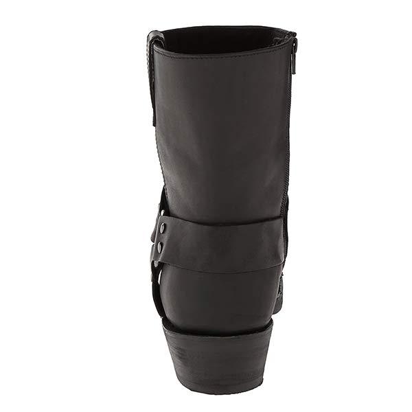 Lukas - Herren Biker Stiefel aus Leder mit klassischem Harness