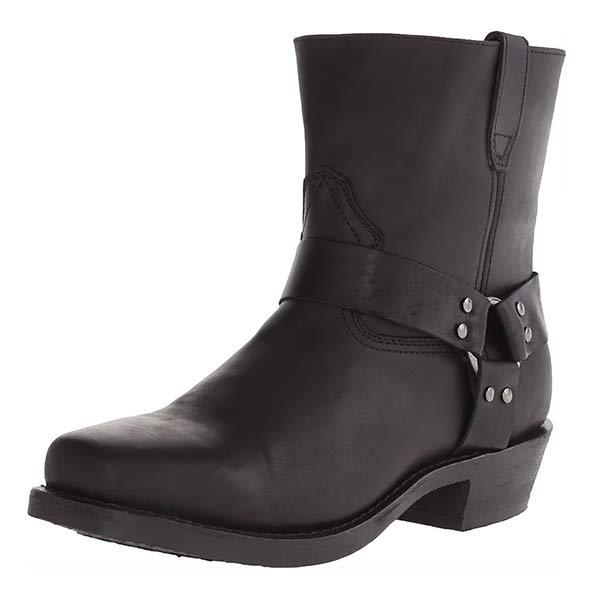 Lukas - Herren Biker Stiefel aus Leder mit klassischem Harness