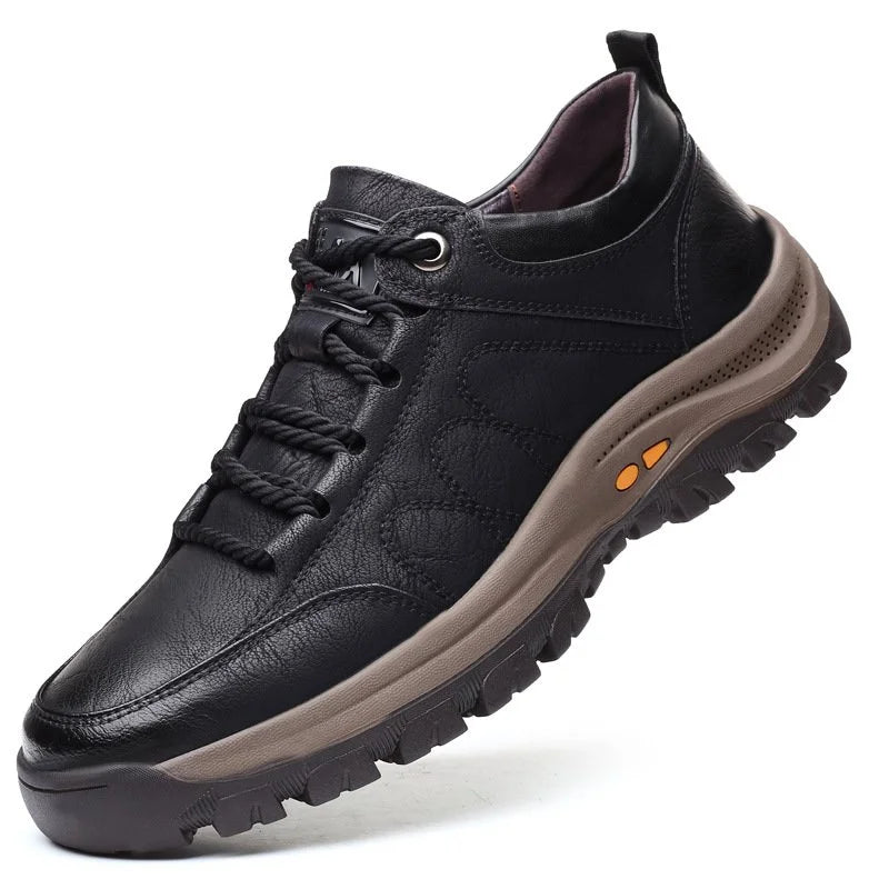 Leonard – Herren Lederschuhe schwarz mit rutschfester Sohle