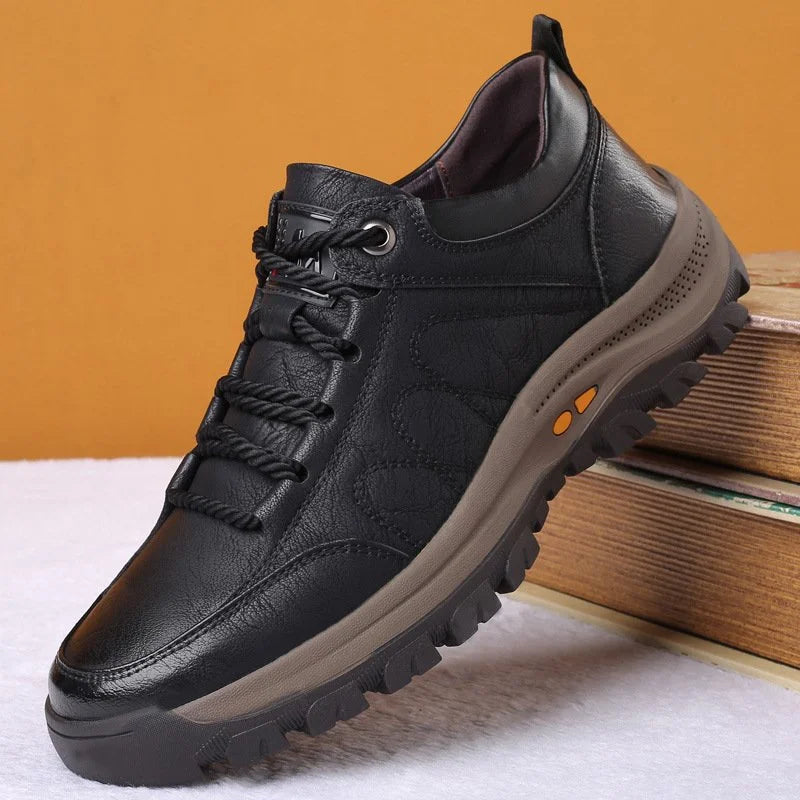 Leonard – Herren Lederschuhe schwarz mit rutschfester Sohle