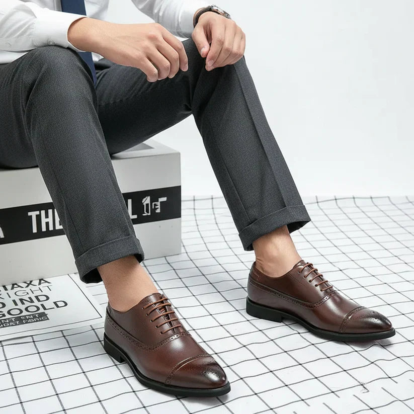 Maximilian – Klassische Brogues Lederschuhe für Herren
