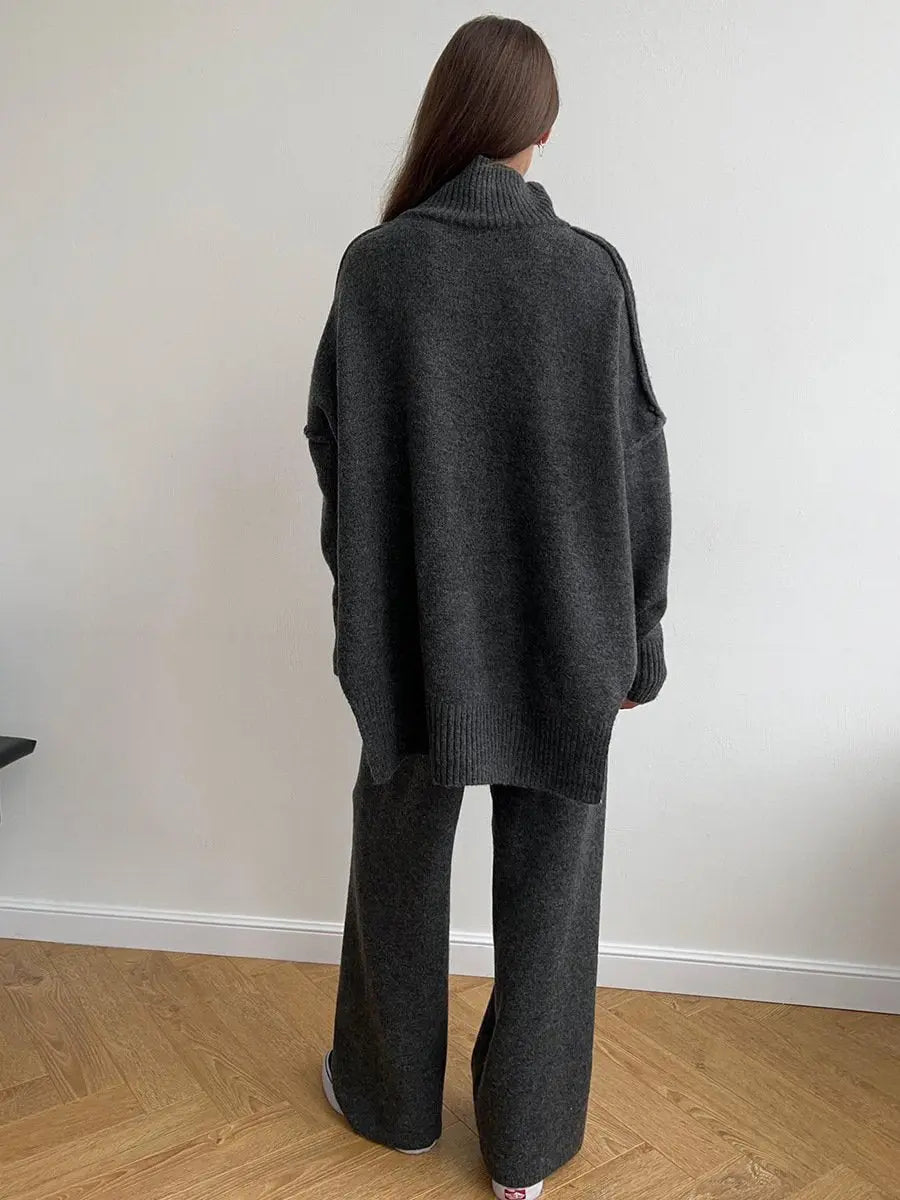 Milena - Damen Strick Set Oversize Pullover