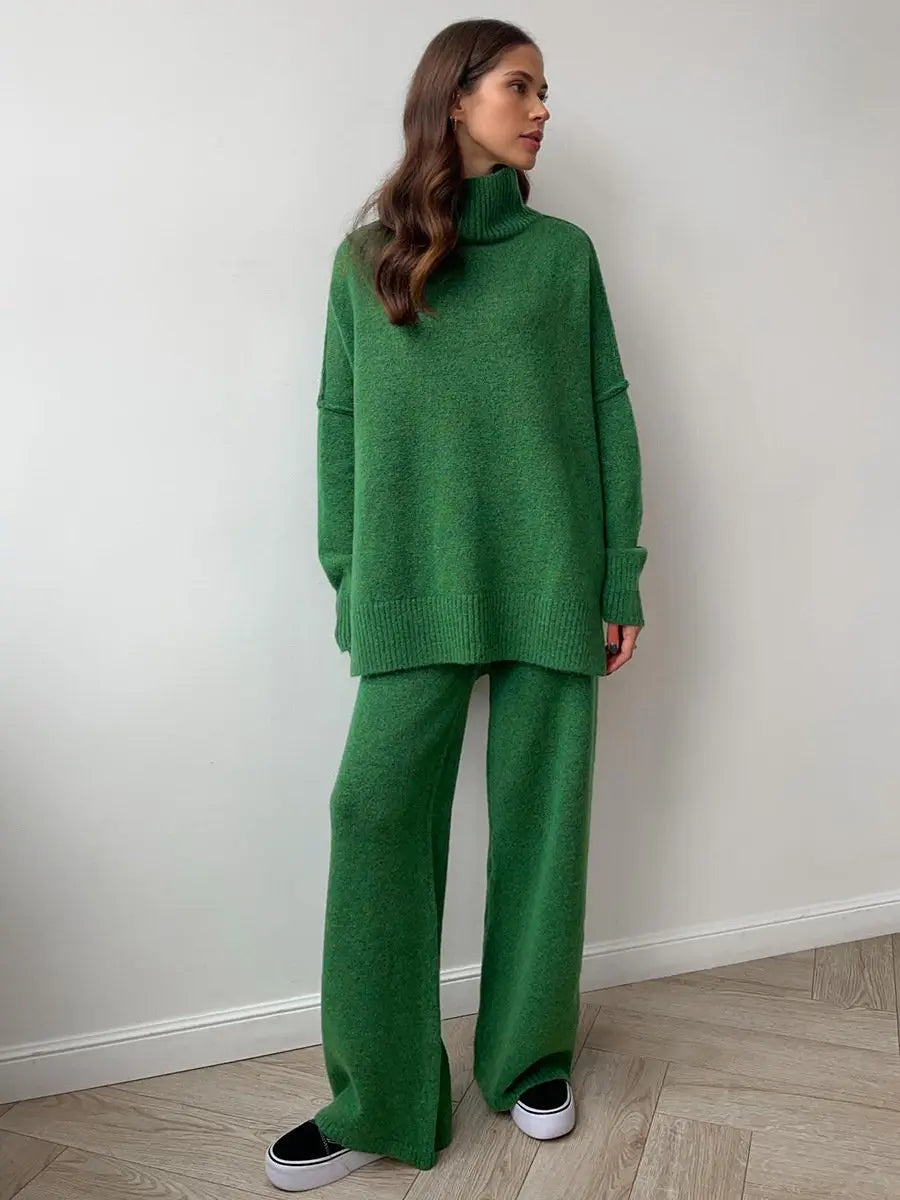 Milena - Damen Strick Set Oversize Pullover