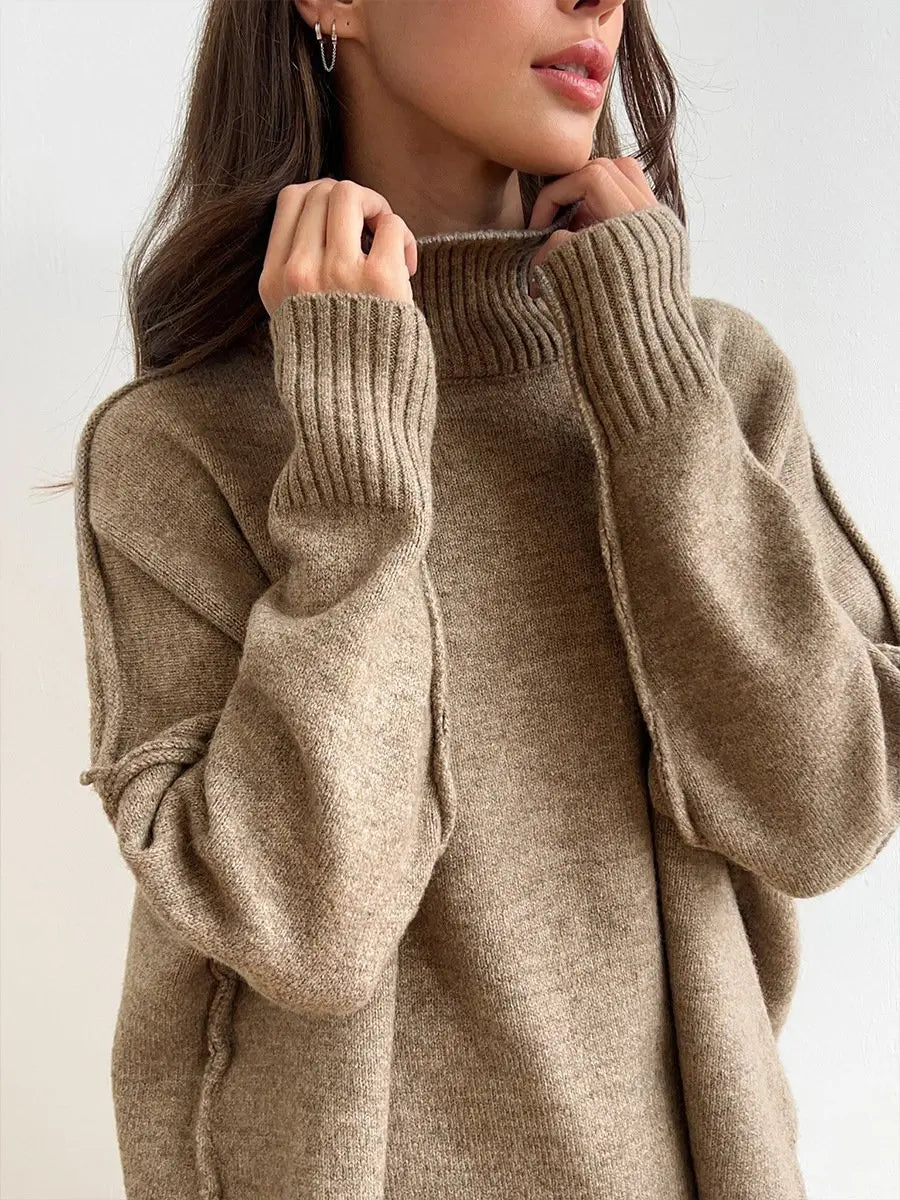 Milena - Damen Strick Set Oversize Pullover