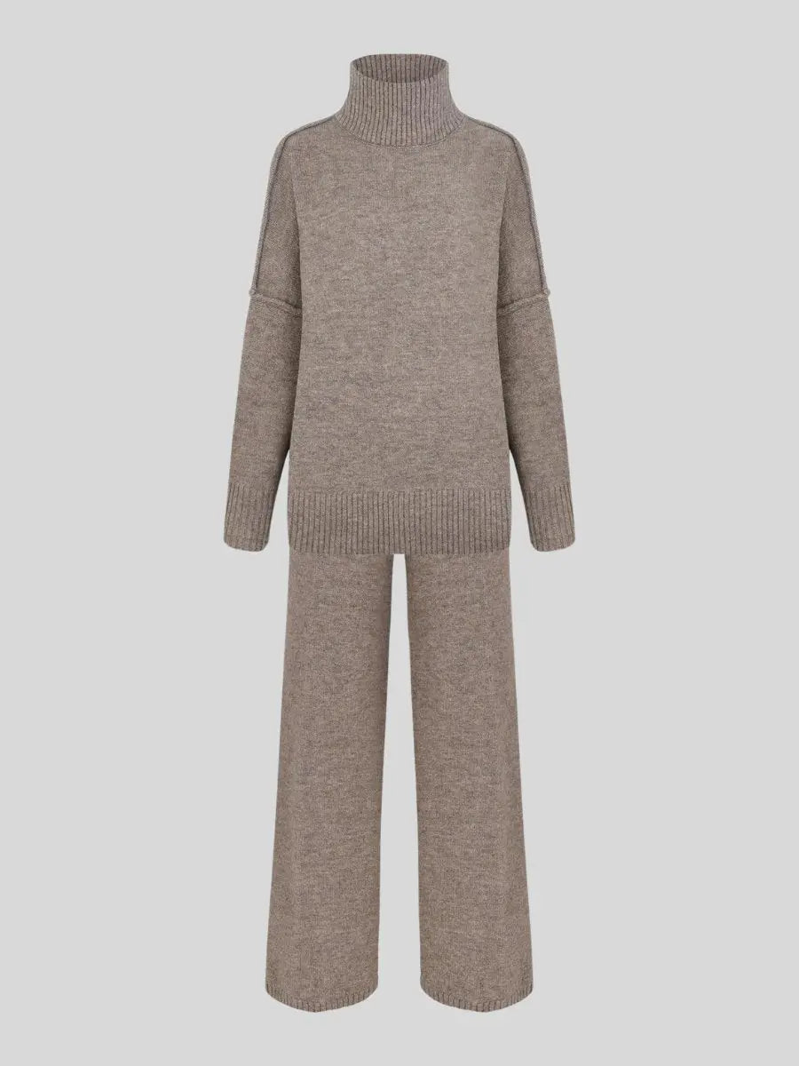 Milena - Damen Strick Set Oversize Pullover