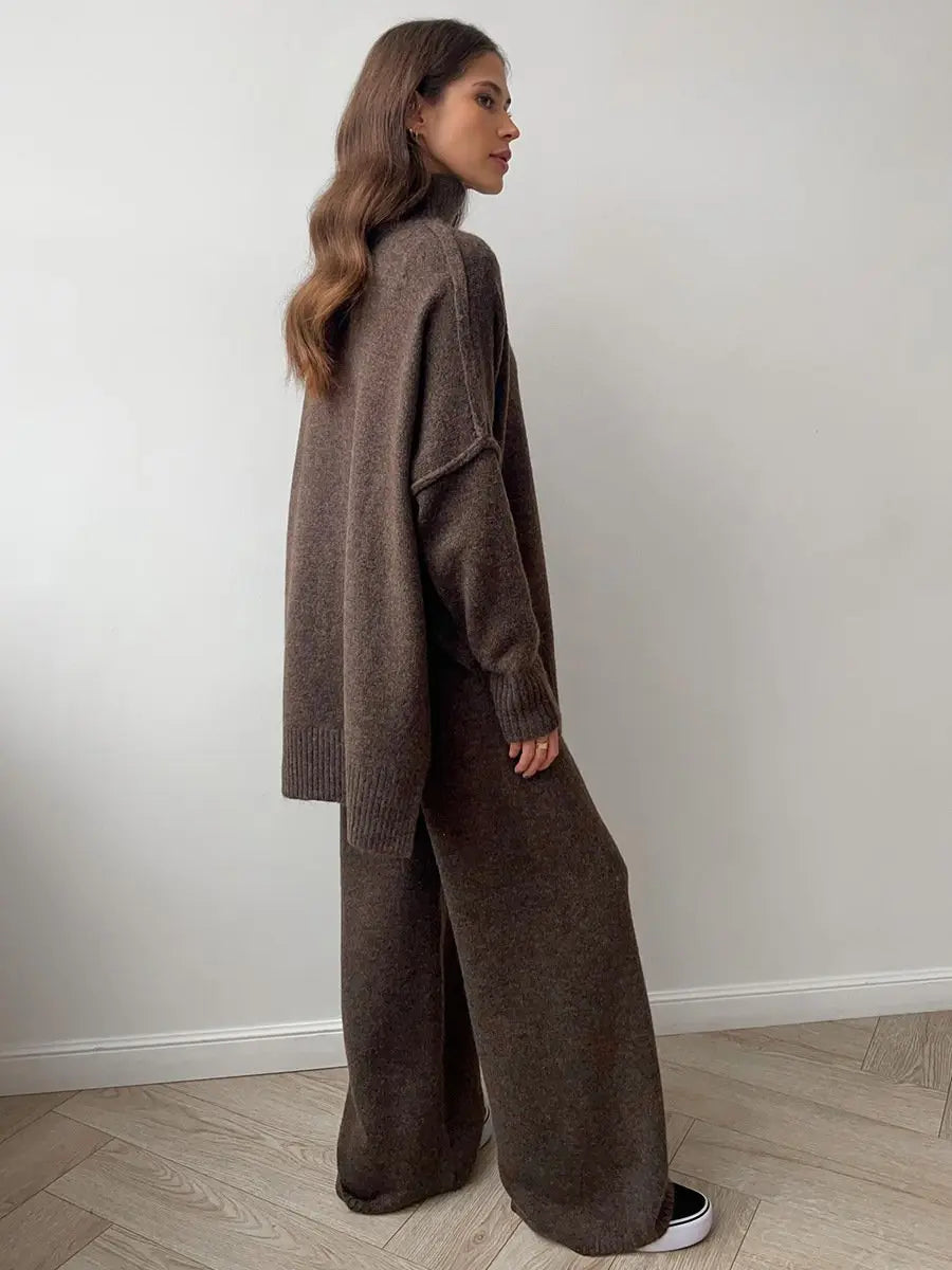 Milena - Damen Strick Set Oversize Pullover