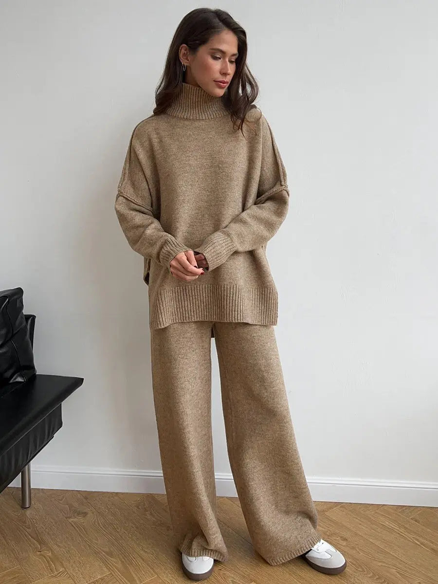 Milena - Damen Strick Set Oversize Pullover