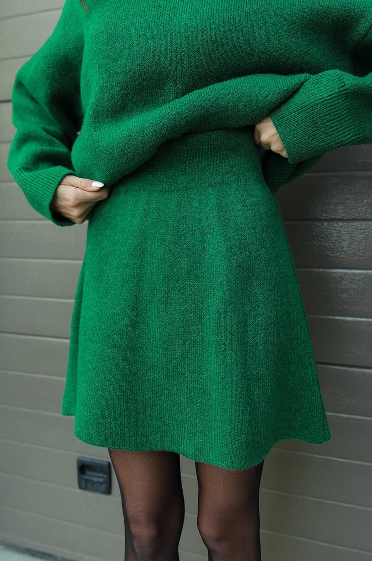 Isla – Elegantes Strickkleid mit Oversize Pullover Damen