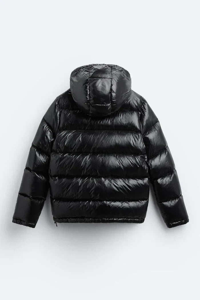 Iván – Glänzende Stepp-Pufferjacke Herren