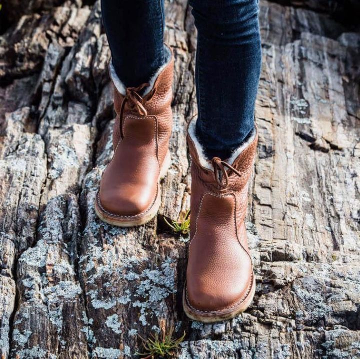 Amara – Warme Lammfell Winterstiefeletten Damen