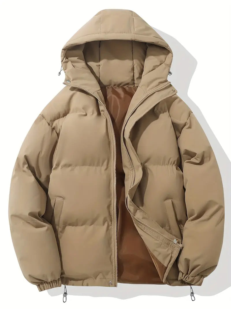 Liam – Herren Winterjacke mit Kapuze und Reißverschluss