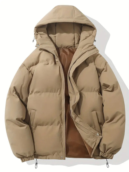 Liam – Herren Winterjacke mit Kapuze und Reißverschluss