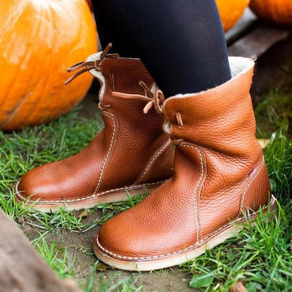 Sofia – Damenlederstiefel mit Fellfutter