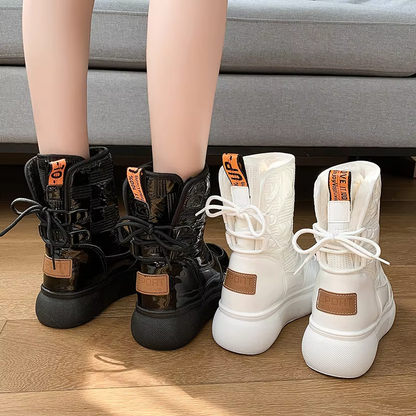 Lina - Warmer Damen Winterstiefel zum Schnüren