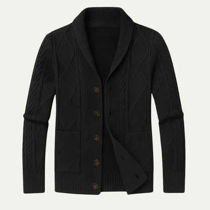 Felix – Strickjacke mit Schalkragen für Herren
