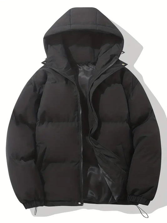 Liam – Herren Winterjacke mit Kapuze und Reißverschluss
