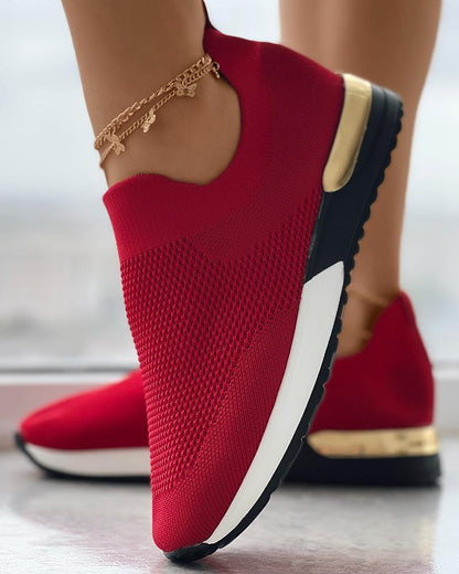 Elena – Slip-On Sneaker mit Metallic-Detail für Damen