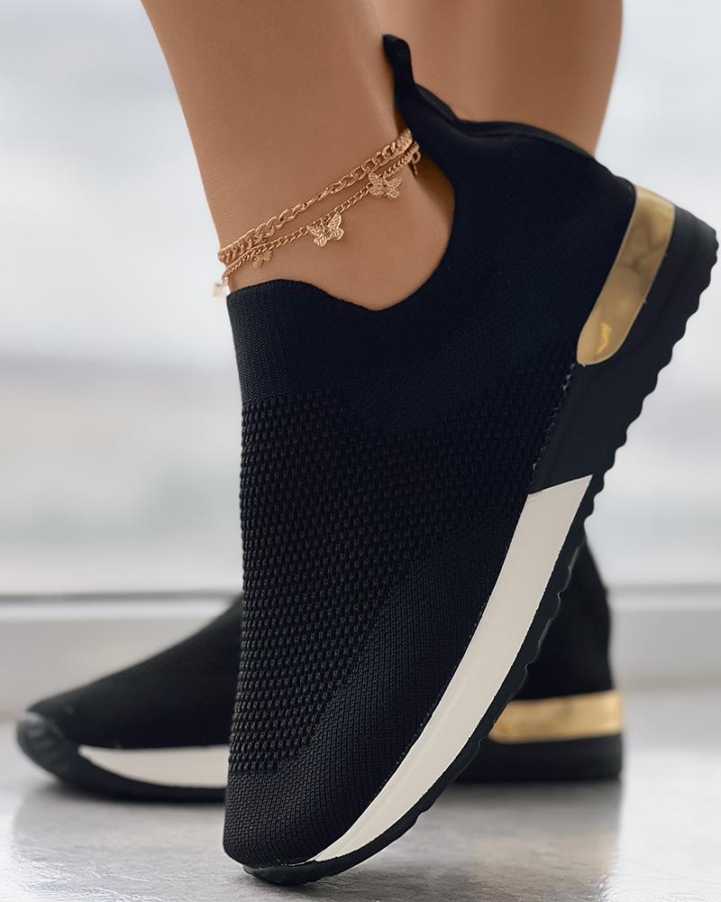 Elena – Slip-On Sneaker mit Metallic-Detail für Damen