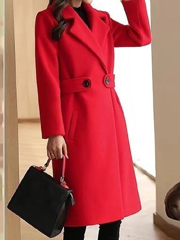 Clara – Klassischer Wollmantel Damen