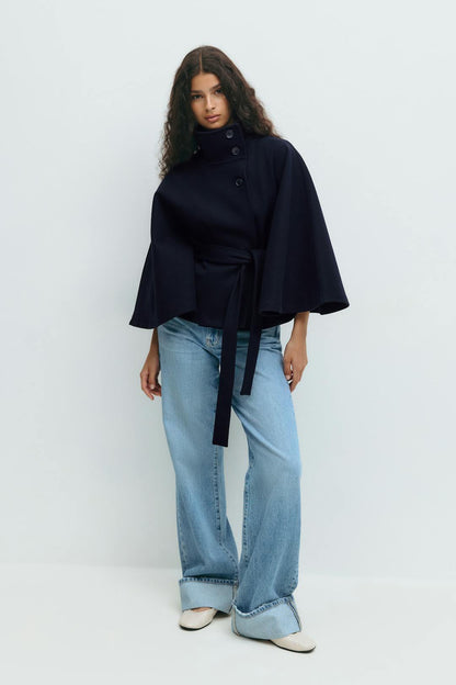 Clara – Moderner Cape Mantel Damen