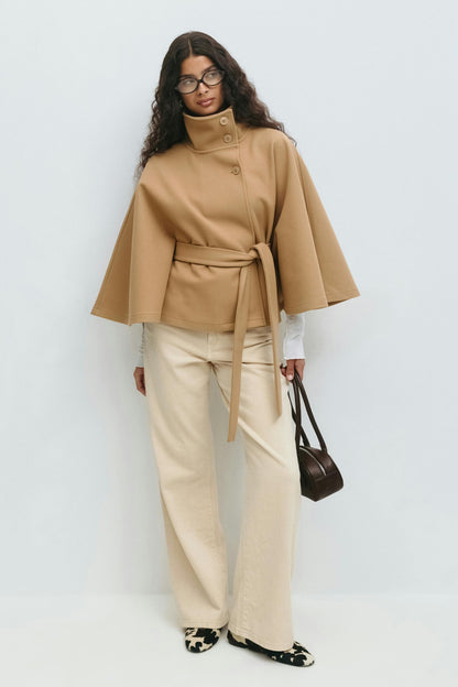 Clara – Moderner Cape Mantel Damen