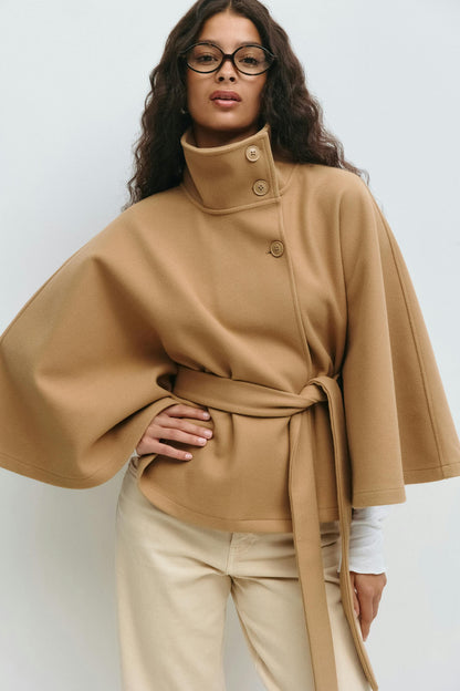 Clara – Moderner Cape Mantel Damen