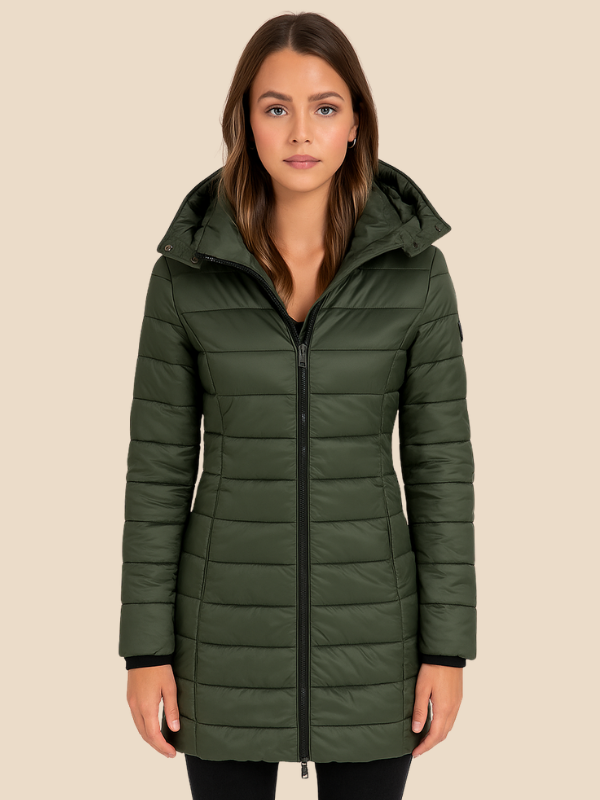 Miriam - Damen Steppjacke mit Kapuze und Reißverschluss