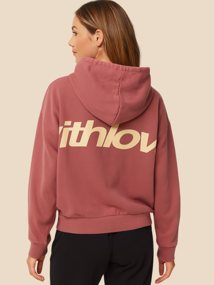 Maya - Damen Hoodie mit Print und Kapuze