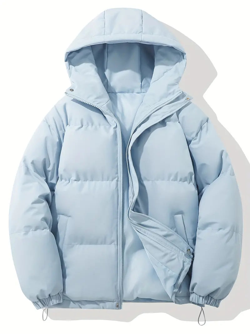 Liam – Herren Winterjacke mit Kapuze und Reißverschluss