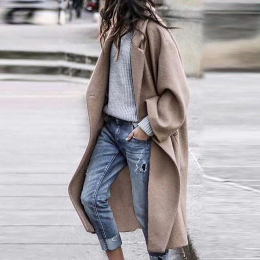 Amelia - Langer Oversize-Wintermantel für Damen